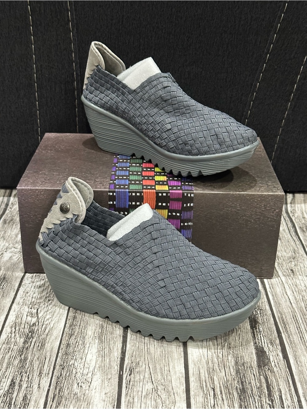 Bernie Mev Gem Womens Wedge Sporty Sneaker Casual Shoes Comfortable EU 38 US 7
